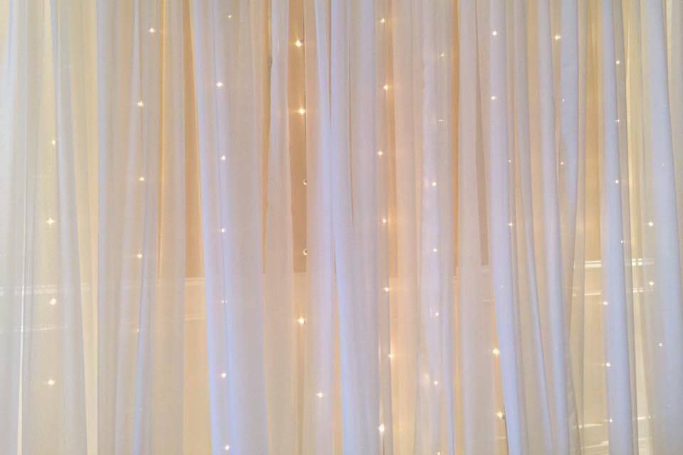 Rental lighted backdrop