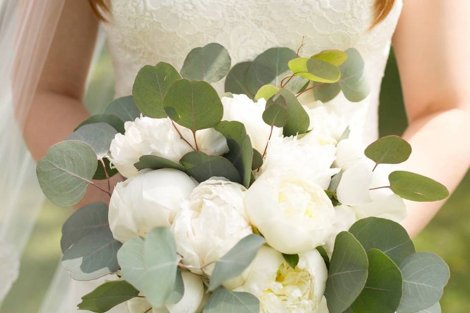 Peony bridal bouquet