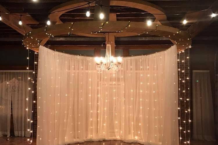 Rental drapes and lights