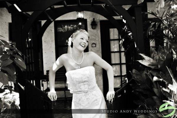 Bride portrait at the Sundy house in Delray Beach Fl.