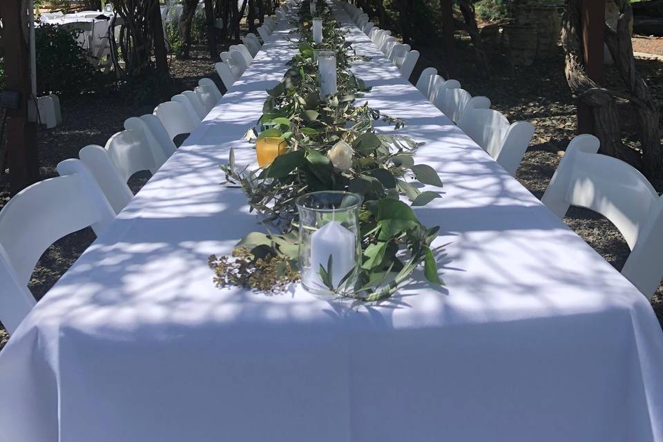 Reception under the trellis