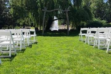 Ceremony under willow