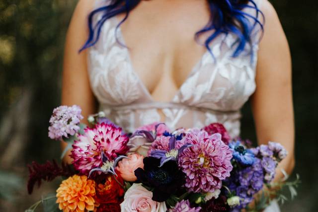 Jewel Tone Bridal Bouquet
