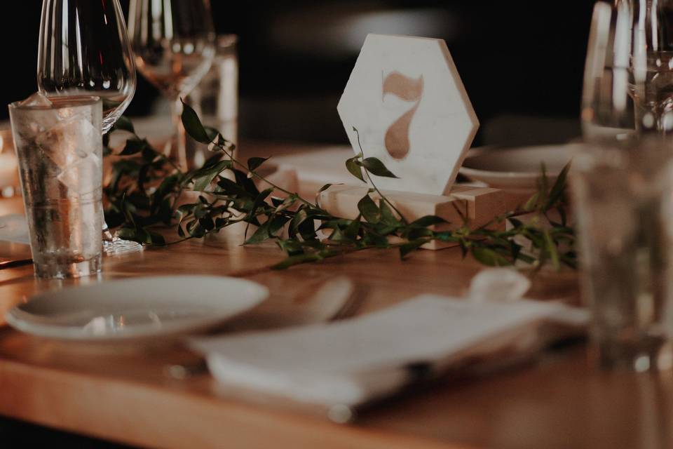 Raleigh wedding table