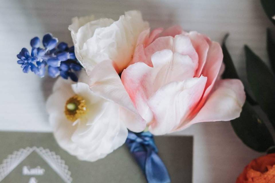 Whimsical spring corsage