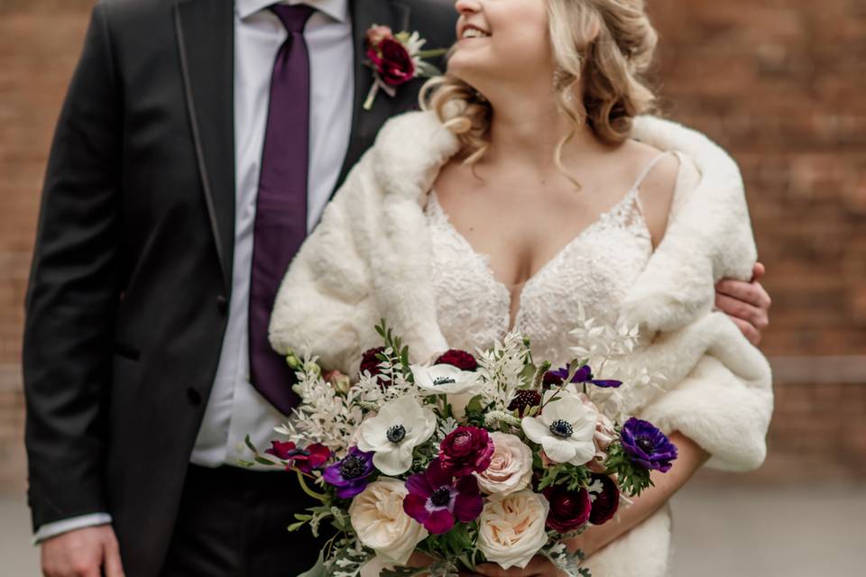 Winter wedding bouquet