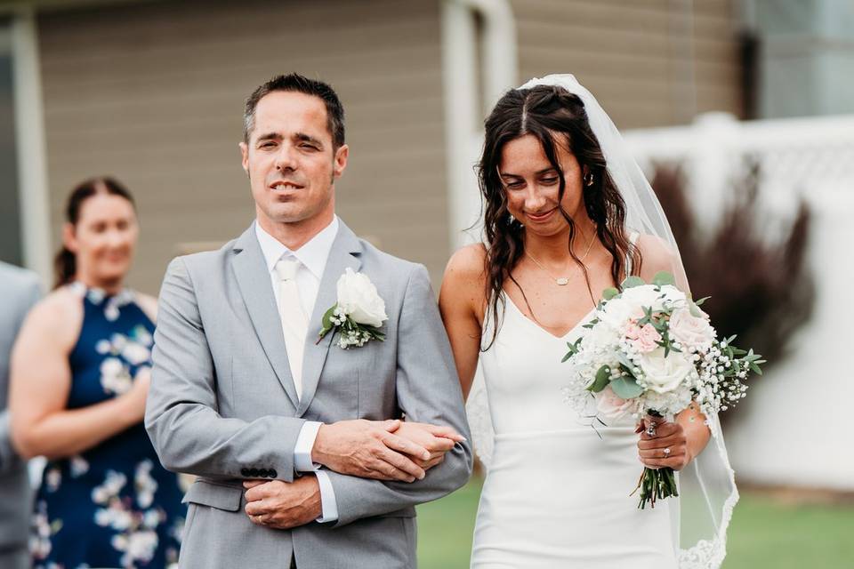 Here comes the bride