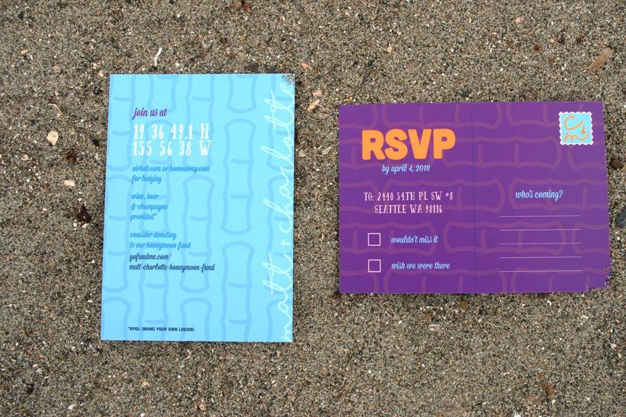 RSVP and Info card