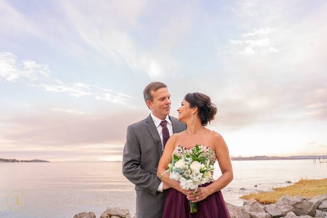 Couple by the coast
