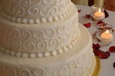 4-tier wedding cake