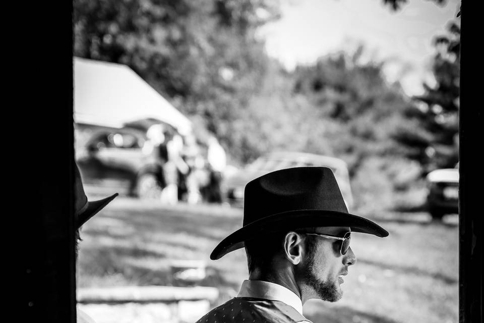 Rustic cowboy wedding