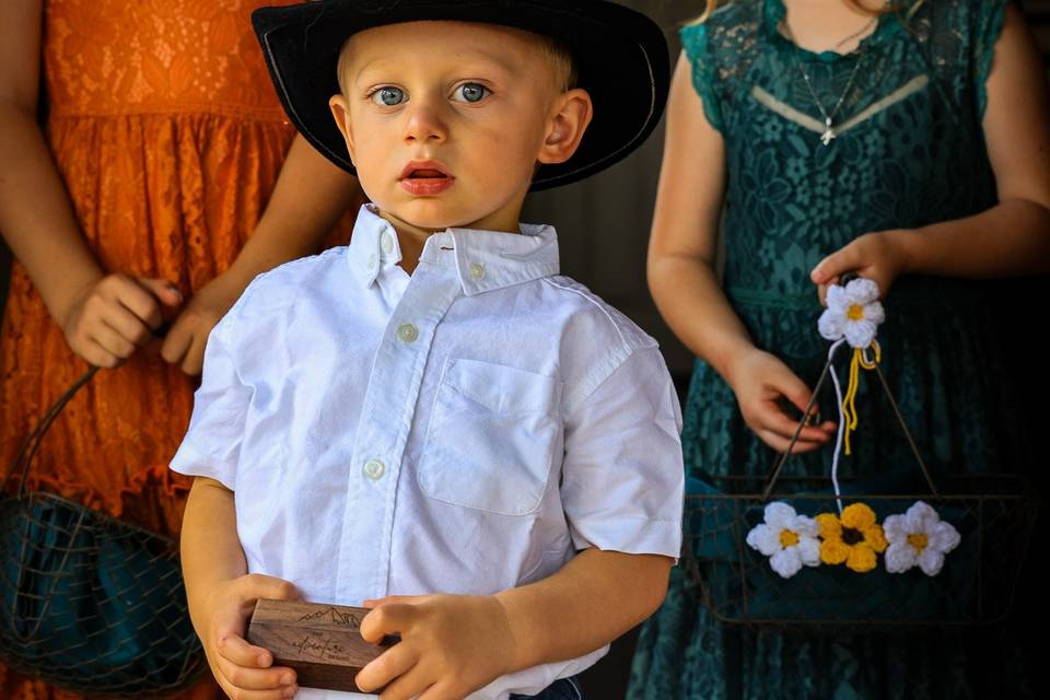 Rustic cowboy wedding