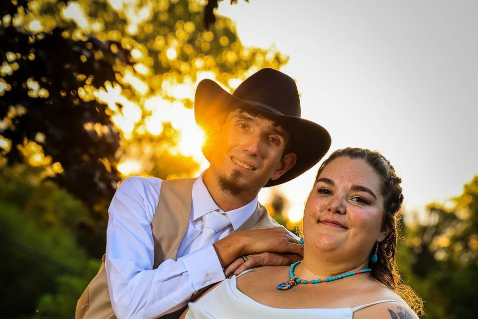 Rustic cowboy wedding