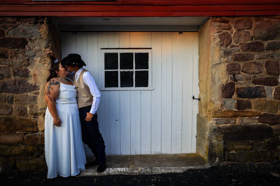 Rustic cowboy wedding