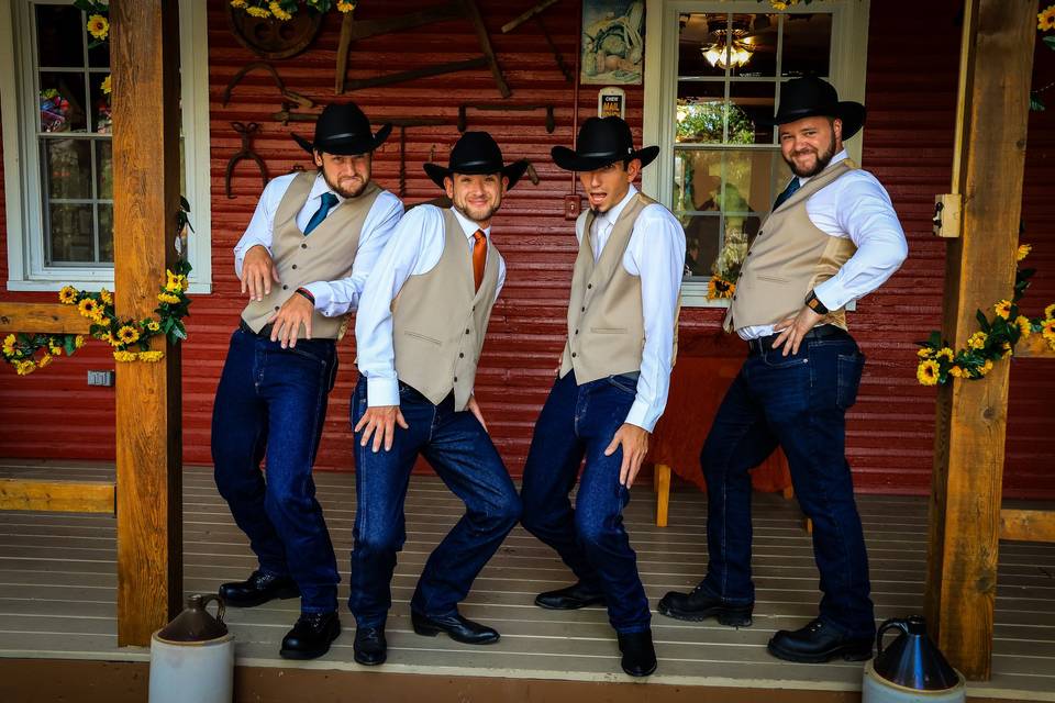 Rustic cowboy wedding