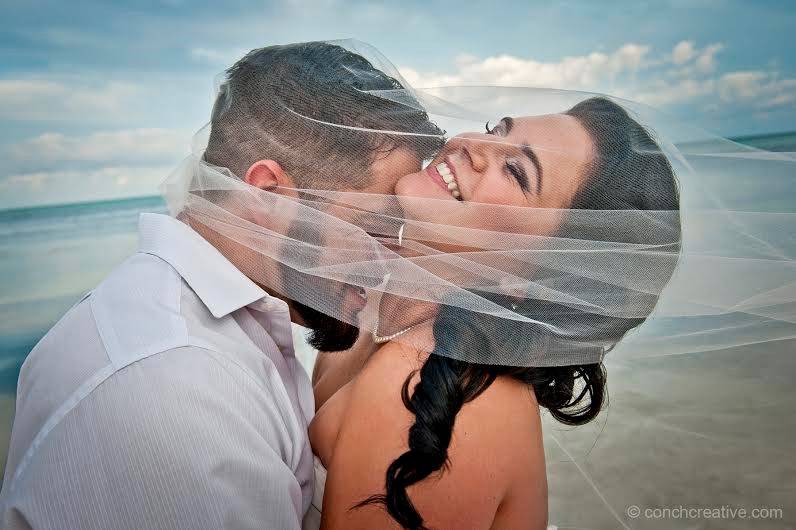 Couple in veil