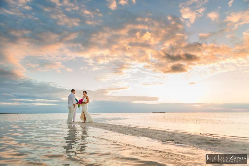 Sand Bar Wedding