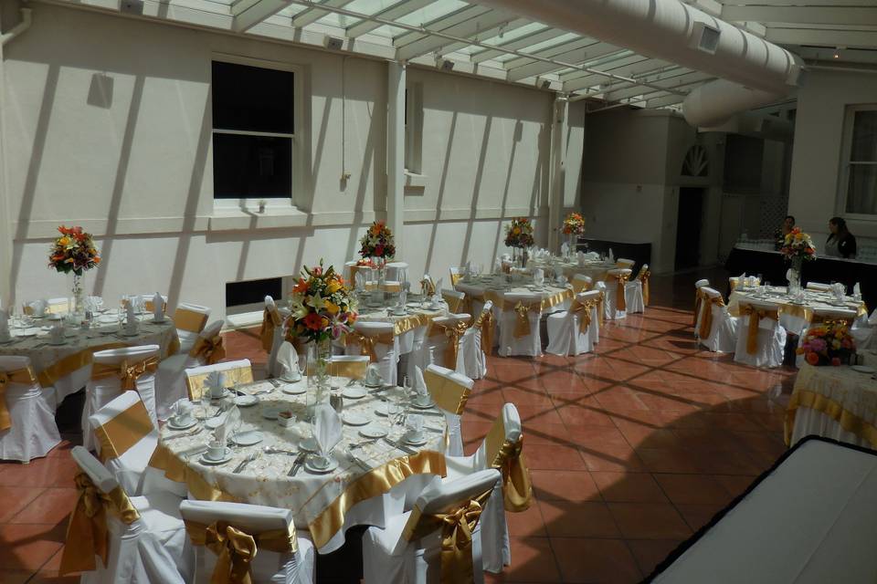 Covered Patio setup
