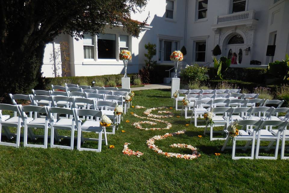 Small outdoor ceremony