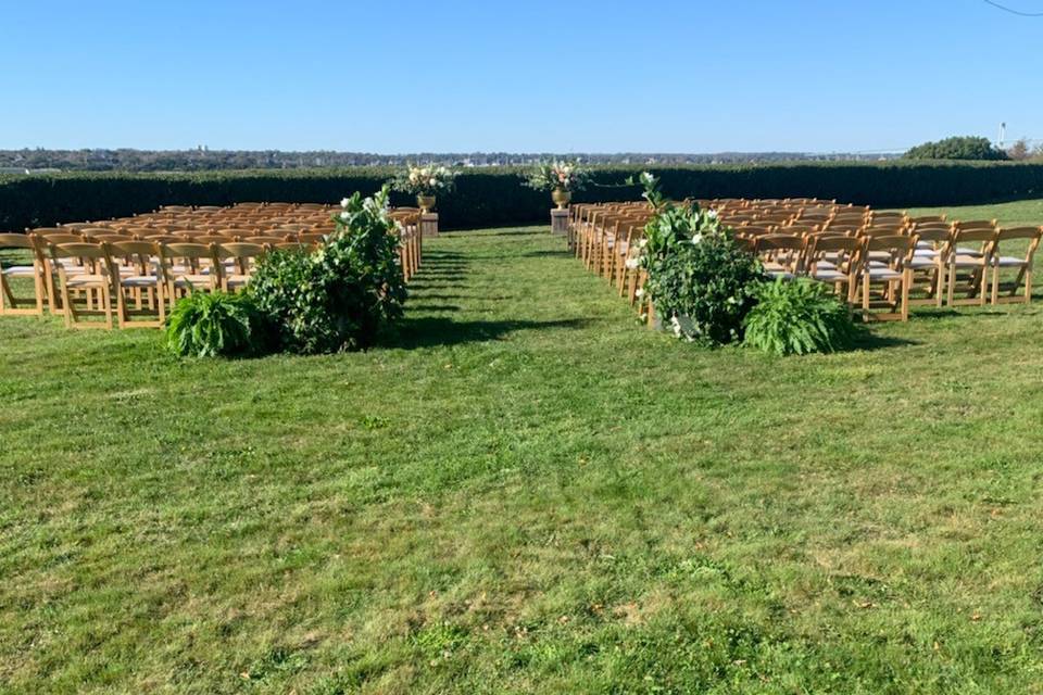 Ceremony on the lawn