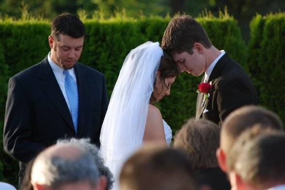 Outside Ceremony at the Aerie at Eagle Landing.