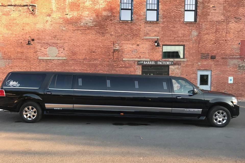 Interior of limo