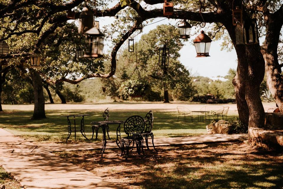 Outdoor flex space & fire pit