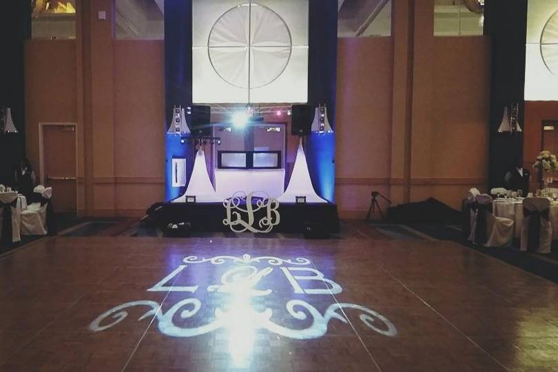 Dance floor monograms