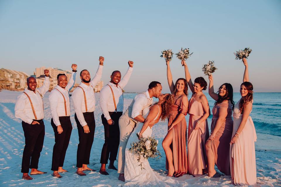 Destin beach wedding