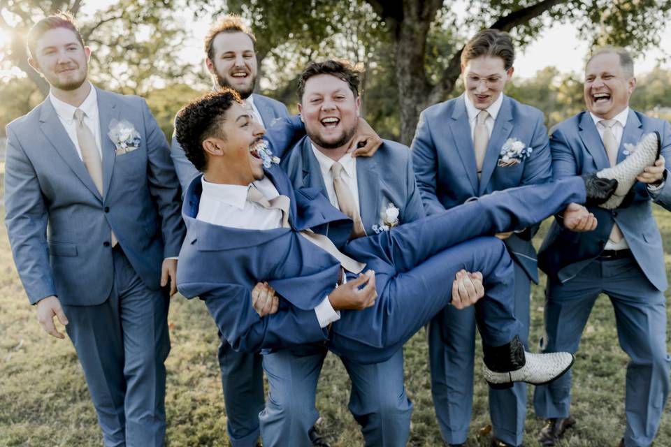 Groom and groomsmen
