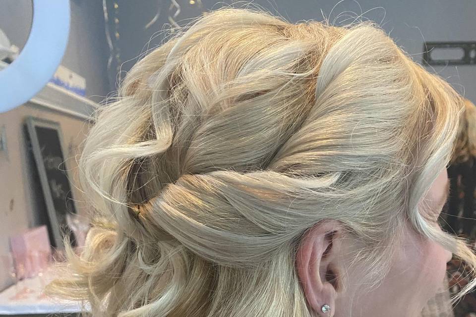 Wedding hair trial