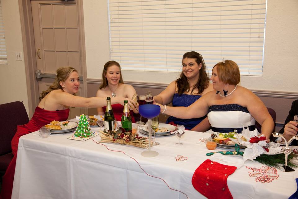 Bridesmaid toast - Christmas theme