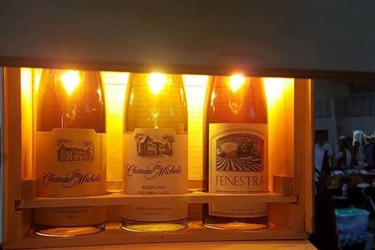 Wine lighting in wine box