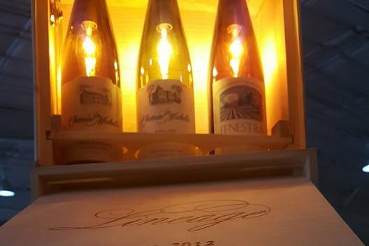 Wine lighting in wine box