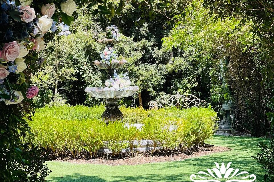 Arch and Fountain Flowers