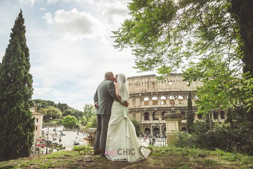 Coliseum wedding