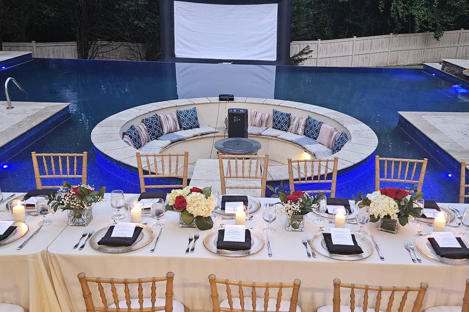 Poolside Luxe Cinema Night