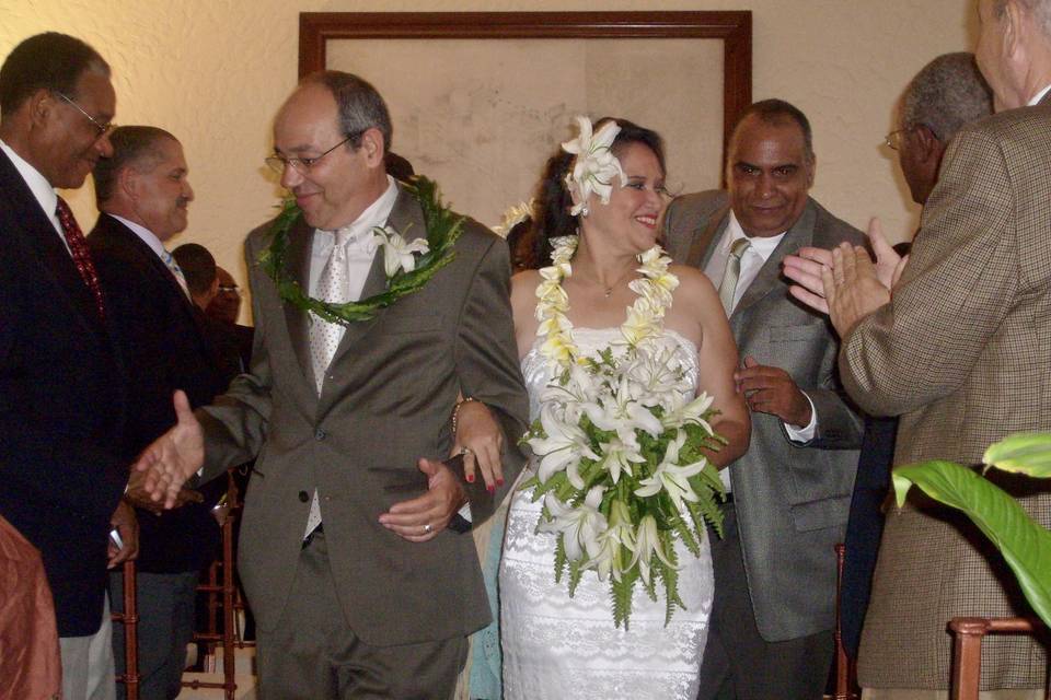 Tahitian fusion wedding