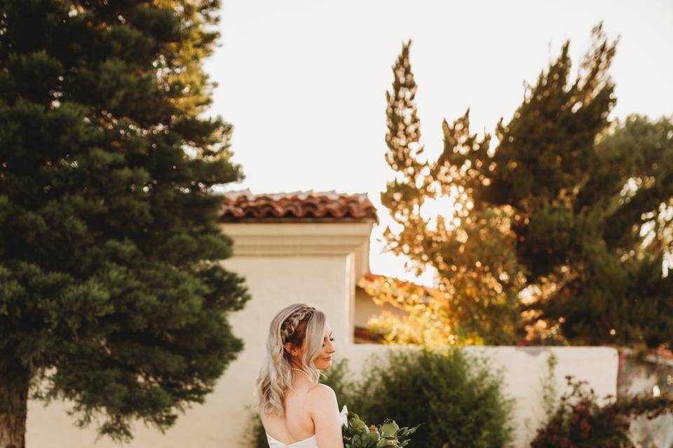 Back of beloved gown