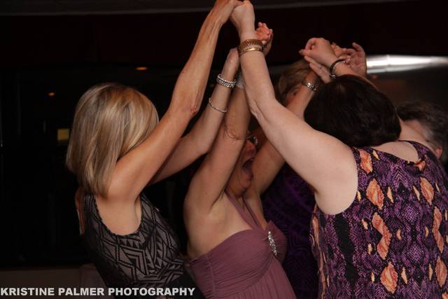 Guests dancing