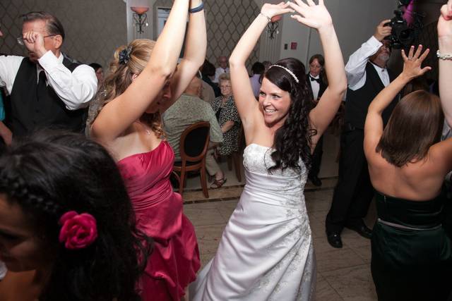 Bride with the guests