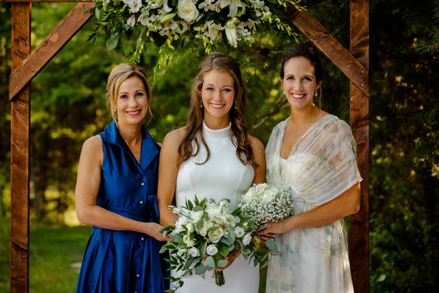 Mother, daughter, and bride