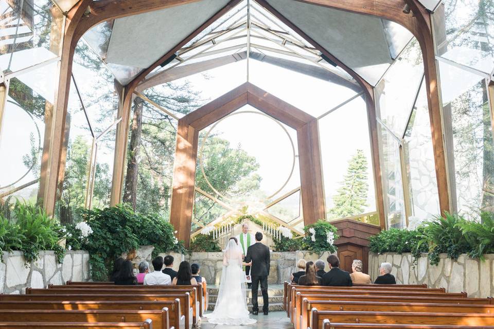 Wayfarers Chapel Palos Verdes Wedding