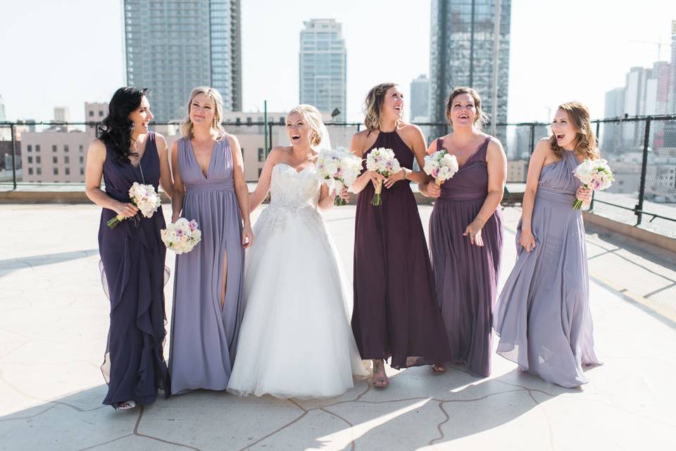Downtown Los Angeles Rooftop Wedding