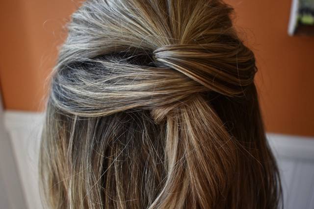 Simple half up and half down