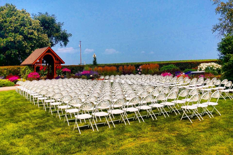 Wedding Ceremony Chair Setup