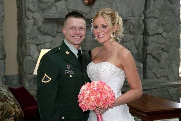 A very fair-skinned couple both needed a fresh glow for their wedding. The groom was pleased to have some extra color that didn't look obvious.