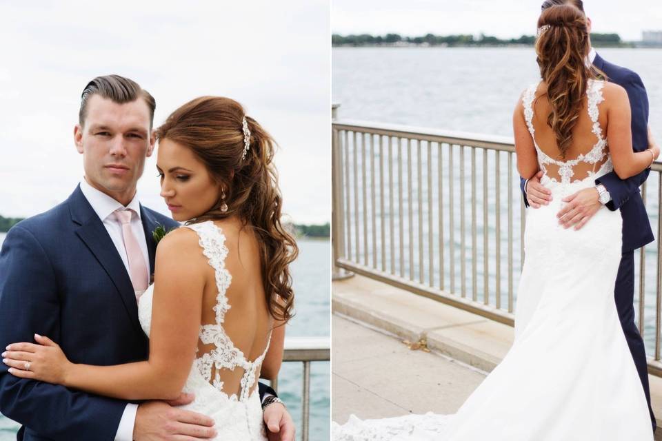 Rachael has olive skin and the ability to tan naturally. With her busy schedule, she opted for the Accelerated SprayChic Airbrush Tan in the Venetian shade for her wedding day.