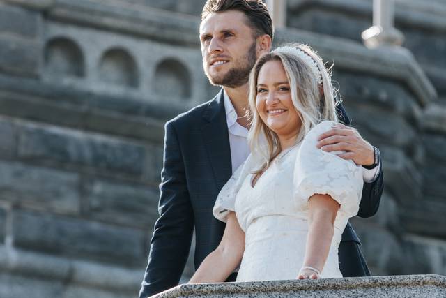 A couple in a castle