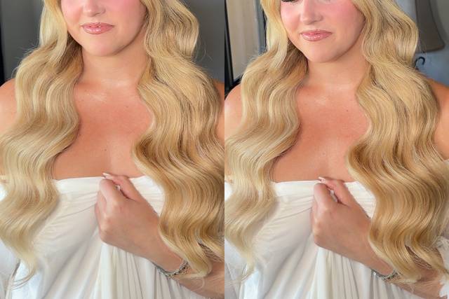 Bridal makeup and hair